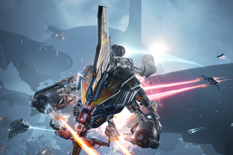 Кадр из игры Eve: Valkyrie